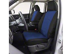 Covercraft Precision Fit Seat Covers Endura Custom Front Row Seat Covers; Blue/Black (16-24 Titan XD w/ Bench Seat)