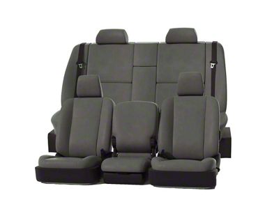Covercraft Precision Fit Seat Covers Leatherette Custom Front Row Seat Covers; Stone (16-24 Titan XD w/ Bucket Seats)
