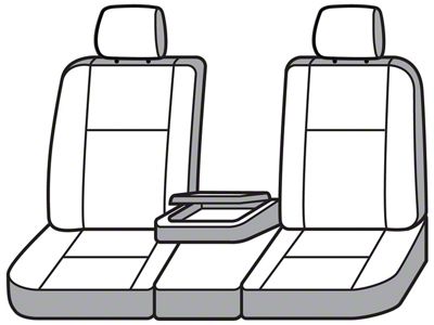 Covercraft Seat Saver Waterproof Polyester Custom Front Row Seat Covers; Taupe (16-20 Titan XD w/ Bench Seat)