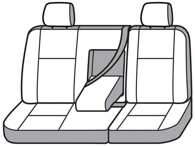 Covercraft Seat Saver Waterproof Polyester Custom Second Row Seat Cover; Gray (16-24 Titan XD Crew Cab)