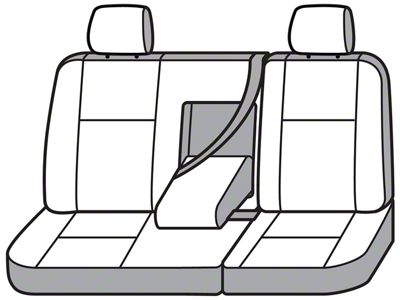 Covercraft Seat Saver Waterproof Polyester Custom Second Row Seat Cover; Taupe (16-24 Titan XD Crew Cab)
