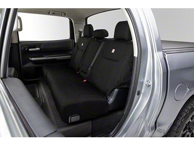 Covercraft Carhartt Super Dux PrecisionFit Custom Second Row Seat Cover; Black (14-21 Tundra Double Cab)