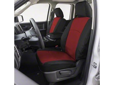Covercraft Precision Fit Seat Covers Endura Custom Second Row Seat Cover; Red/Black (22-25 Tundra SR, SR5)