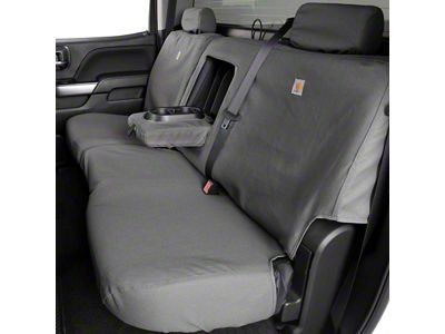 Covercraft SeatSaver Custom Second Row Seat Cover; Carhartt Gravel (22-25 Tundra)