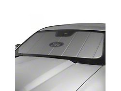 Covercraft UVS100 Heat Shield Custom Sunscreen with Black Ford Oval Logo; Silver (21-26 Bronco Sport)
