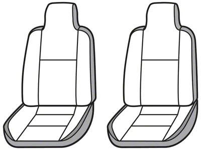 Covercraft Seat Saver Waterproof Polyester Custom Front Row Seat Covers; Gray (99-04 Jeep Grand Cherokee WJ Laredo)