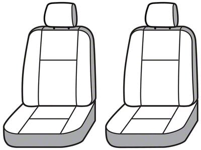 Covercraft Seat Saver Waterproof Polyester Custom Front Row Seat Covers; Gray (99-03 Jeep Grand Cherokee WJ Limited)