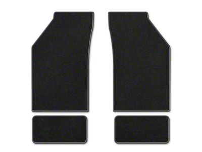 Coverking Premium Plush Designer Front and Rear Floor Mats; Black (21-25 Bronco 4-Door)