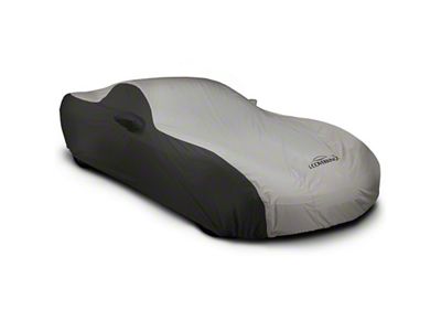 Coverking Stormproof Car Cover with Front Fender Antenna Pocket; Black/Gray (21-25 Bronco 4-Door w/ Roof Rails, Excluding Raptor)