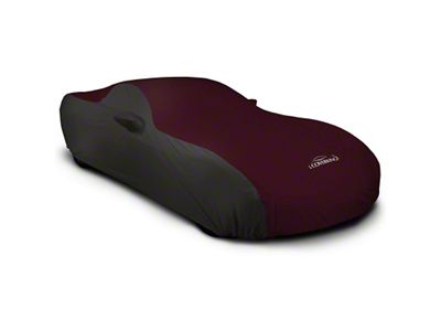 Coverking Stormproof Car Cover with Front Fender Antenna Pocket; Black/Wine (21-25 Bronco 4-Door w/o Roof Rails, Excluding Raptor)