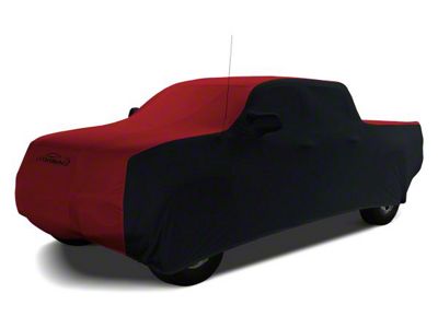 Coverking Satin Stretch Indoor Car Cover; Black/Pure Red (20-25 Jeep Gladiator JT)