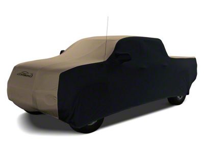 Coverking Satin Stretch Indoor Car Cover; Black/Sahara Tan (20-25 Jeep Gladiator JT)
