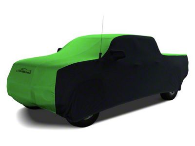 Coverking Satin Stretch Indoor Car Cover; Black/Synergy Green (20-25 Jeep Gladiator JT)