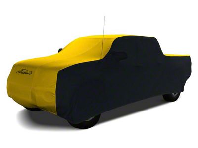 Coverking Satin Stretch Indoor Car Cover; Black/Velocity Yellow (20-25 Jeep Gladiator JT)