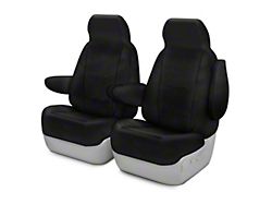 Coverking Cordura Ballistic Custom-Fit Front Seat Covers; Black (18-26 Jeep Wrangler JL 2-Door)
