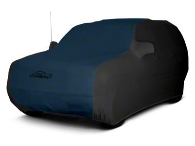 Coverking Satin Stretch Indoor Car Cover; Black/Dark Blue (18-25 Jeep Wrangler JL 4-Door)