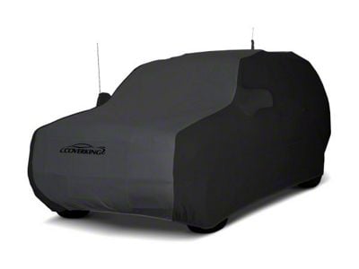 Coverking Satin Stretch Indoor Car Cover; Black/Dark Gray (97-06 Jeep Wrangler TJ, Excluding Unlimited)