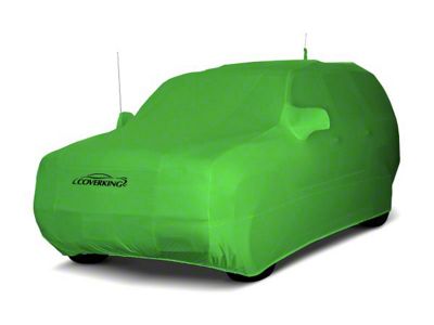 Coverking Satin Stretch Indoor Car Cover; Synergy Green (18-25 Jeep Wrangler JL 4-Door w/ Fastback Soft Top)
