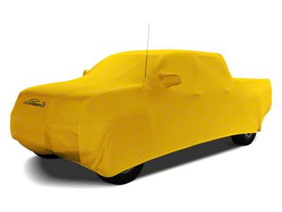 Coverking Satin Stretch Indoor Car Cover; Velocity Yellow (16-23 Tacoma Access Cab w/o Factory Roof Rack)