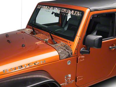 SEC10 Cowl Decal; Real Tree (07-18 Jeep Wrangler JK)
