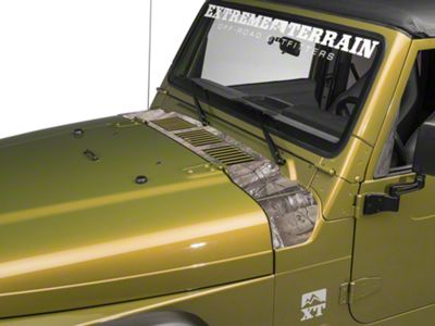 SEC10 Cowl Decal; Real Tree (97-06 Jeep Wrangler TJ)