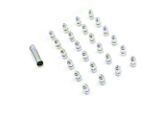 Chrome 6-Spline Lug Nut Kit; 12mm x 1.5; Set of 24 (05-26 Tacoma)