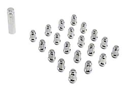 Chrome 6-Spline Lug Nut Kit; 14mm x 1.5; Set of 20 (20-25 Jeep Gladiator JT)