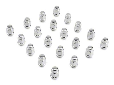 Chrome Acorn Lug Nut Kit; 13/16; Set of 20 (20-25 Jeep Gladiator JT)
