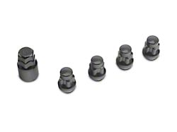 Locks with Key for Black Acorn Lug Nuts; 14mm x 1.5 (20-25 Jeep Gladiator JT)