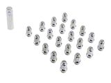 Chrome 6-Spline Lug Nut Kit; 14mm x 1.5; Set of 20 (18-25 Jeep Wrangler JL)