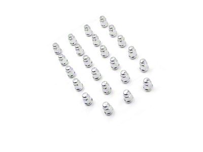 Chrome Acorn Lug Nut Kit; 3/4-Inch; Set of 23 (18-25 Jeep Wrangler JL)