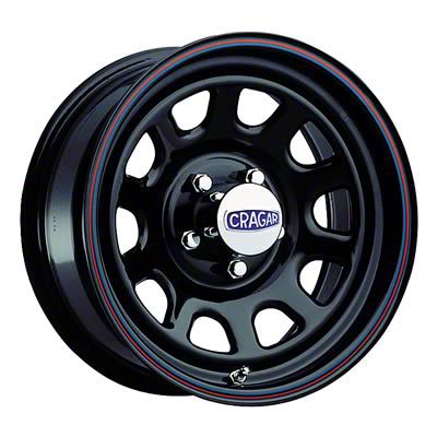 Cragar Toyota 4-Runner D Window Steel Gloss Black 6-Lug Wheel; 17x8 ...