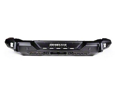 CrawlTek Revolution Blaze Rear Bumper with Light Cutouts; Pre-Drilled for Backup Sensors (21-25 Bronco, Excluding Raptor)