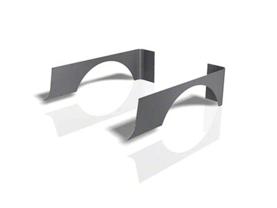 CrawlTek Revolution 5-Inch Stretch Corner Guards; Black (04-06 Jeep Wrangler TJ Unlimited)