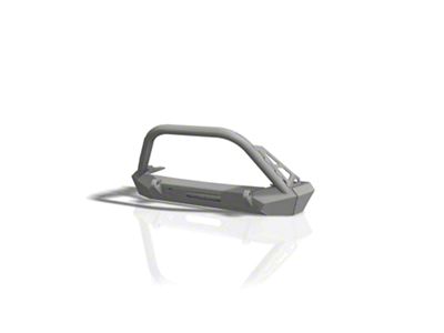CrawlTek Revolution Inferno Front Winch Bumper with Flat Top Stinger; Black (07-18 Jeep Wrangler JK)