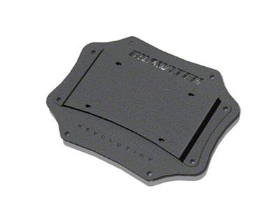 CrawlTek Revolution Tailgate Plate / License Plate Relocation; Black (07-18 Jeep Wrangler JK)