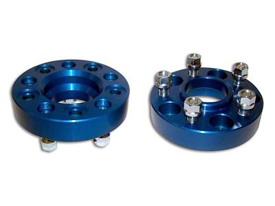 1.50-Inch Wheel Spacers; Blue (87-06 Jeep Wrangler YJ & TJ)
