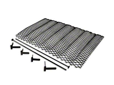 3D Grille Inserts; Gloss Black (97-06 Jeep Wrangler TJ)