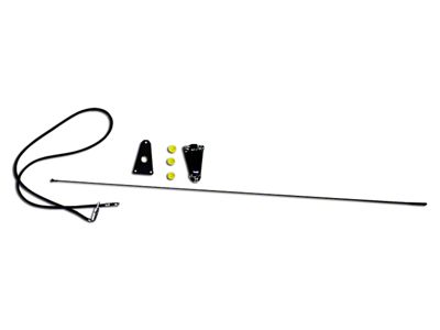 Antenna Kit; Black (76-95 Jeep CJ5, CJ7 & Wrangler YJ)