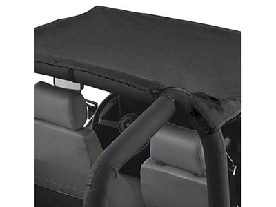 Beach Topper; Black Denim (87-91 Jeep Wrangler YJ)