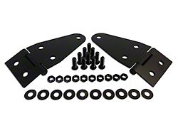 Hood Hinges; Black (76-95 Jeep CJ5, CJ7 & Wrangler YJ)