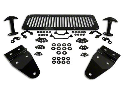 Hood Kit; Black (78-95 Jeep CJ5, CJ7 & Wrangler YJ)