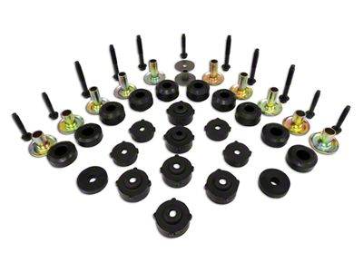 Body Mount Master Kit; Steel Body (87-95 Jeep Wrangler YJ)