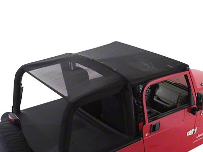 Combo Beach Topper; Black Mesh (97-06 Jeep Wrangler TJ, Excluding Unlimited)
