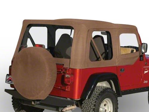 Jeep Wrangler OEM Replacement Soft Top with Clear Windows and Door
