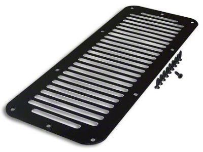 Cowl Vent Cover; Black (78-95 Jeep CJ5, CJ7 & Wrangler YJ)