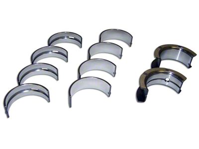 Crankshaft Main Bearing Set; 0.10-Inch Oversize (91-02 2.5L Jeep Wrangler YJ & TJ)