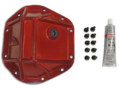 Dana 44 Heavy Duty Differential Cover; Red (87-18 Jeep Wrangler YJ, TJ & JK)