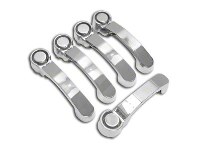 Door and Tailgate Handle Kit; Stainless Steel (07-18 Jeep Wrangler JK 4-Door)