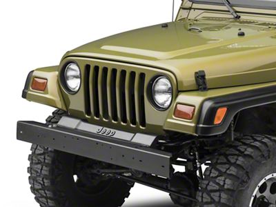 Front Bumper; Black (97-06 Jeep Wrangler TJ)
